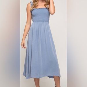 blue Zesica maxi dress